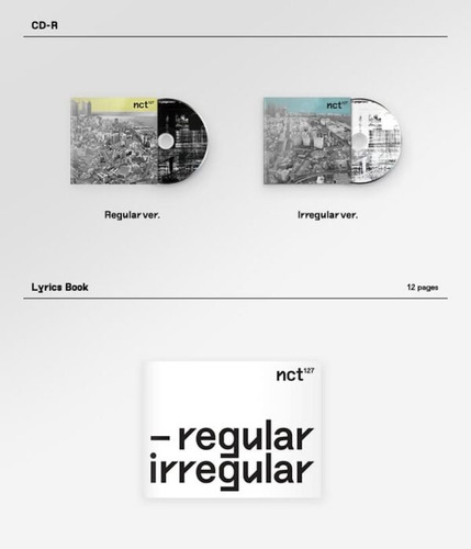 Nct 127 Album Oficial Regular-irregular Regular Ver (blanco)
