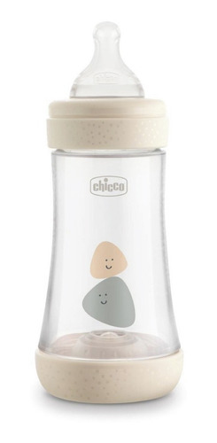 Imagen 2 de 6 de Mamadera Chicco Perfect5 240ml 2m+ Flujo Medio Natural Color Natural
