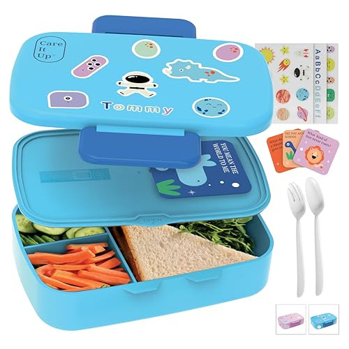 Careitup Bento Almuerzo Caja Para Niños De 3 Años Con Brj8l