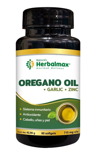 Capsula De Oregano Oil X 60 Softgels Original Oferta