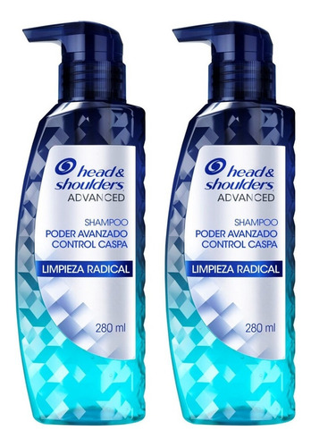  Shampoo Head & Shoulders Advanced Nutrición Intensa 2 Uds