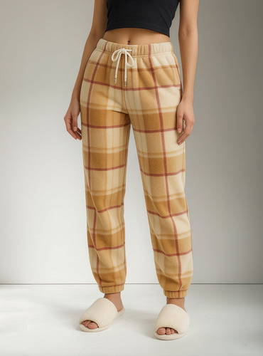 Pantalon Pijama Soft Polar Simil Peluche Luminoso Mujer Ch
