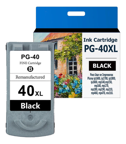 Cartucho Pg-40 Para Canon Ip1700 Ip1600 Mp140 Mp140 Mx310