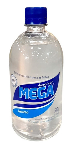 Álcool Gel Antisséptico 500g 70º Inpm 2005-0 Mega Quimica