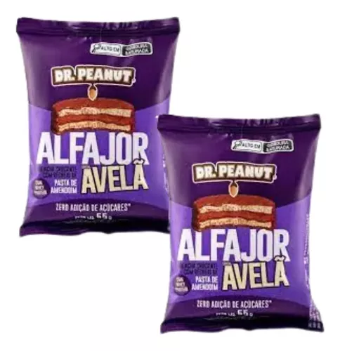 Bolacha De Pasta De Amendoim Avelã 12uni - Dr Peanut Alfajor