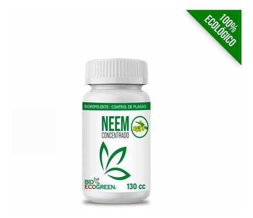 Imagen 1 de 4 de Aceite De Neem Concentrado, Prensado En Frio Soluble (130cc)