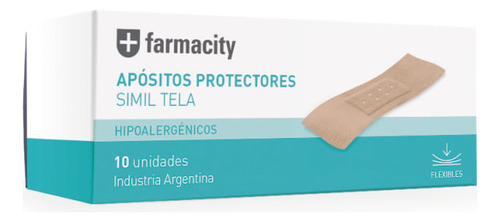 Apósitos Protectores Farmacity Hipoalergénicos  X 10 Un