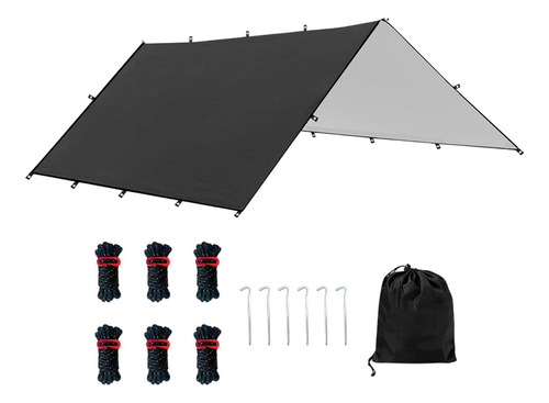 Hammock Camping Engranaje Impermeable Plegable Con Negro L