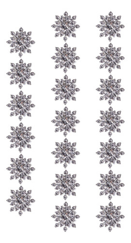 20 Piezas De Diamantes De Imitación Posterior Sin Perla