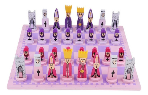 Juego De Ajedrez Rosa Marsrut Con Tablero De Ajedrez Educati
