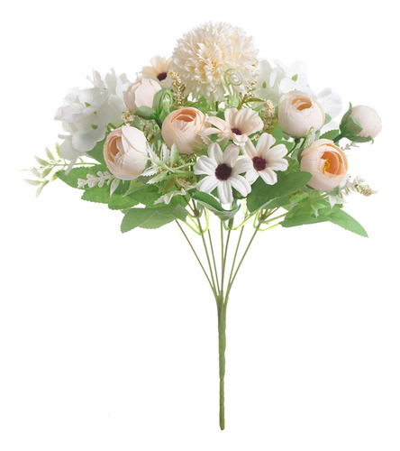 Buquê De Flores Artificiais Para Adereços De Decoração De Ca