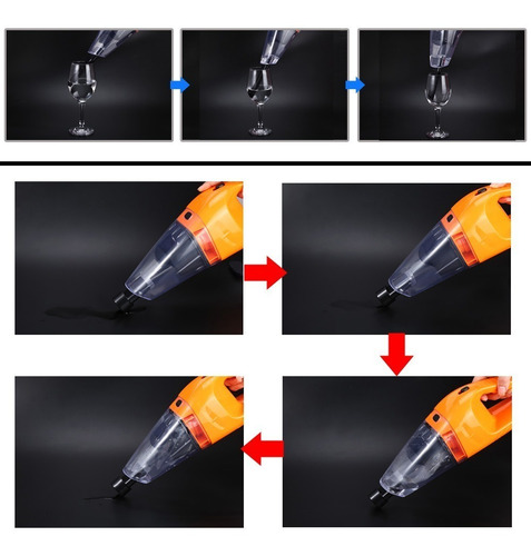 Aspiradora Para Auto Para Polvo Y Agua 12v Potente -colores
