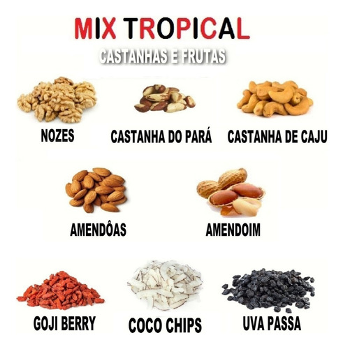 Mix Nuts De Castanhas E Frutas (mixed Nuts) 500g Premium