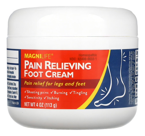 Magnilife Pain Relief Foot Cream, Shooting, Stabbing, Burnin