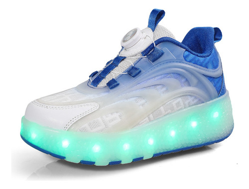 Zapatos De Patinaje Sobre Ruedas Luminosos Led Para Niños