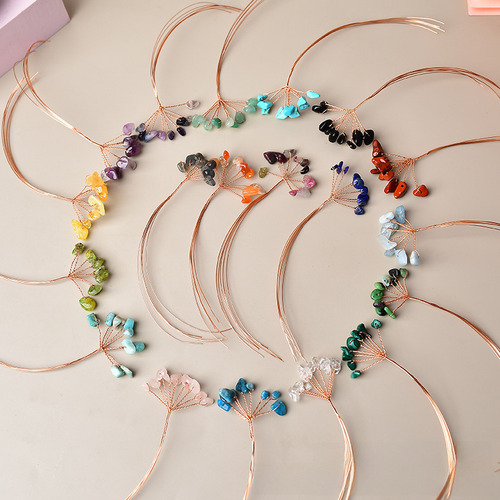 Árbol Bonsái De Cristal Rosa Natural Para Riqueza Diy