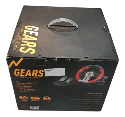 Volante De Carreras Noga Con Pedaleras Para Pc Y Consola