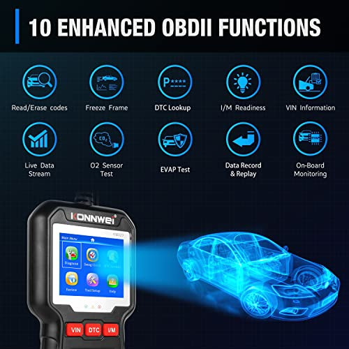 Escáner Obd2 Para Coche Konnwei Kw320, Lector De Códigos Pro