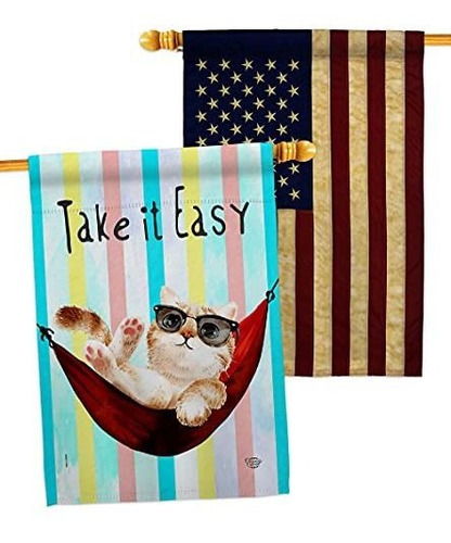 Juguete - Ornament Collection Take It Easy House Flag Pack C