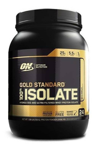 Suplemento en polvo Optimum Nutrition  ON WHEY 100% GOLD STANDARD Gold Standard 100% Whey proteína sabor rich vainilla en pote de 720g