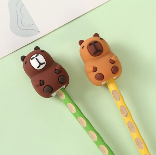 Kit Capivara De Papelaria Fofa Kawaii Presente Criativo