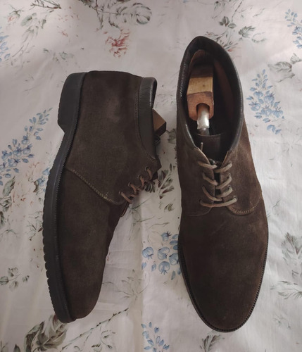 Botines Salvatore Ferragamo Gamuza Originales (Usado)