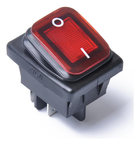 2 Encendido Apagado Interruptor Dpst 12v Rojo