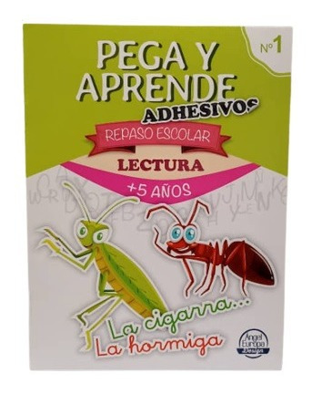 Cuaderno De Actividades Pega Y Aprende Con Pegatinas +5 Años