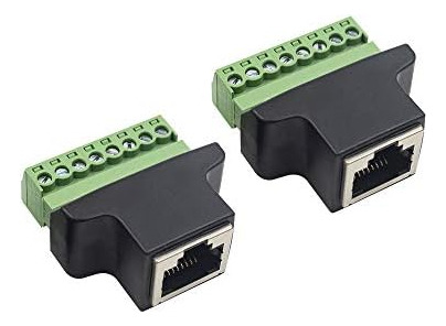 Poyiccot Rj45 Breakout, Conector Adaptador De Terminal De To