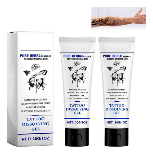 Crema Para Eliminar Tatuajes, 2 Unidades