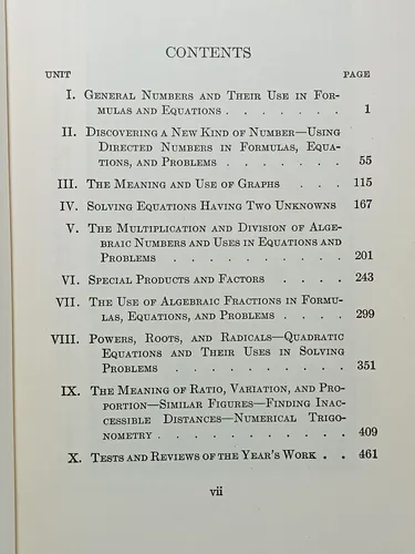 Primer Curso De Álgebra - En Inglés - Virgil Mallory - 1943 (Usado)