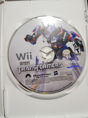 Transformers Revenge Of The Fallen Nintendo Wii (Usado)