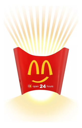 Luz Nocturna Recargable Patatas Fritas Mcdonald's Con 3modos