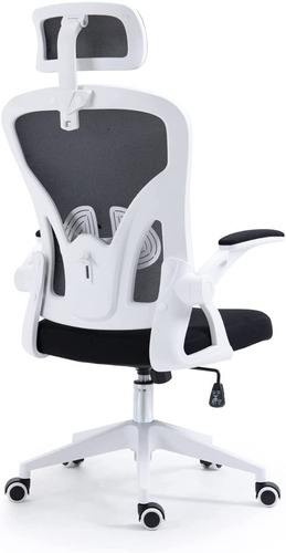 Silla De Oficina Ergonomica Ipkig, Sillas De Escritorio De Color White-a Material del tapizado Cuero sintético