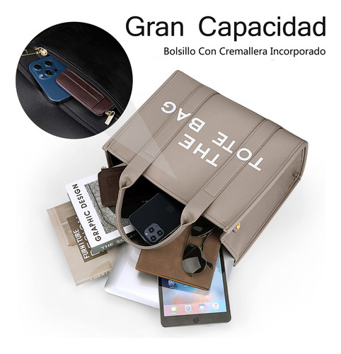 Bolsos De Cuero Pu De Gran Capacidad Para Mujer