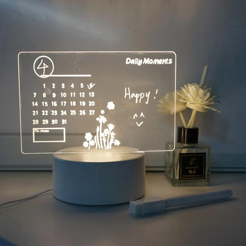 Tablero De Notas Led, Luz Nocturna, Tablero De Mensajes Usb