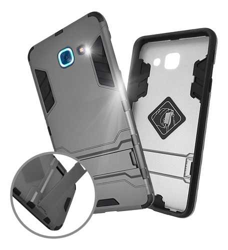 Funda Iron Para Samsung Galaxy J7 Max Carcasa Antishock Gris