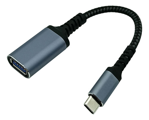 Cable Radioshack Otg Tipo-c A Usb 3.0, Trenzado, Negro