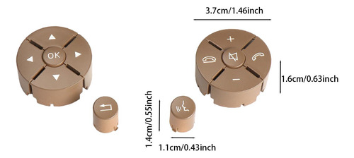 Botones De Interruptor De Volante Conjunto De Beige