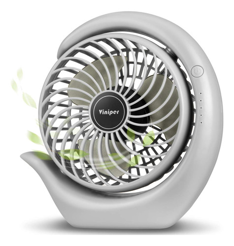 Ventilador Portátil Viniper Recargable De 3600 Mah, 3 Veloci