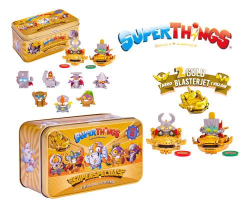 Superzings Series 4 Lata Dorada Incluye Figuras Exclusivas