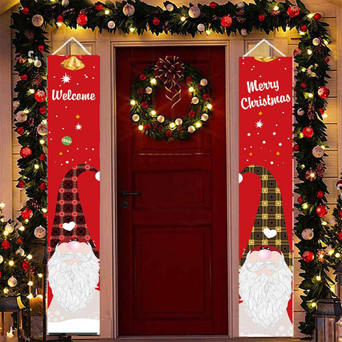Letreros De Bienvenida Con Forma De Gnomo Navideño For Porc