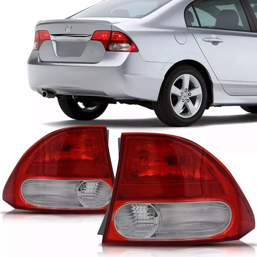 Juego X2 Faros Trasero P/ Honda New Civic 2007 A 2011 Exter