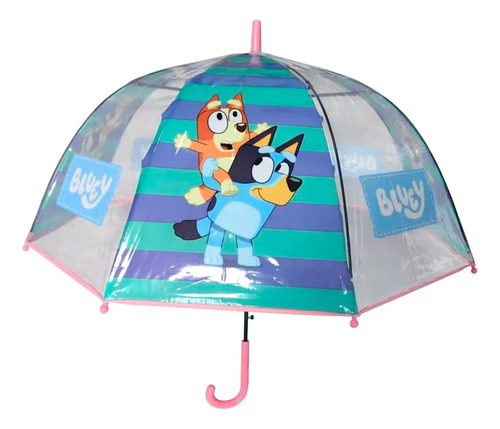 Paraguas Mini Ludo Inv121 Celeste Con Diseño Bluey