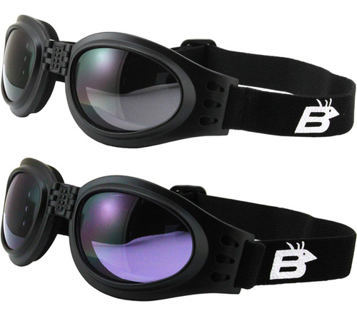 2 Pares De Gafas Birdz Parrot Negras Plegables Acolchadas Pa