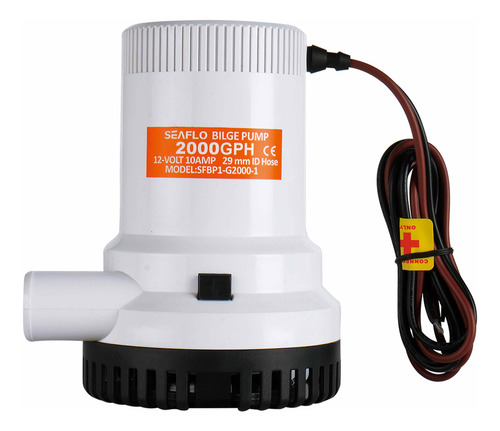 Bomba De Achique Electrica 2000 Gph 12v Seaflo