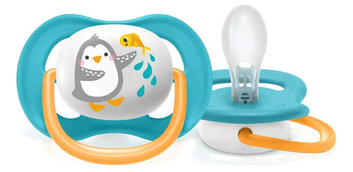 Chupeta Ultra Air Animais 6-18m Pinguim Azul Philips Avent