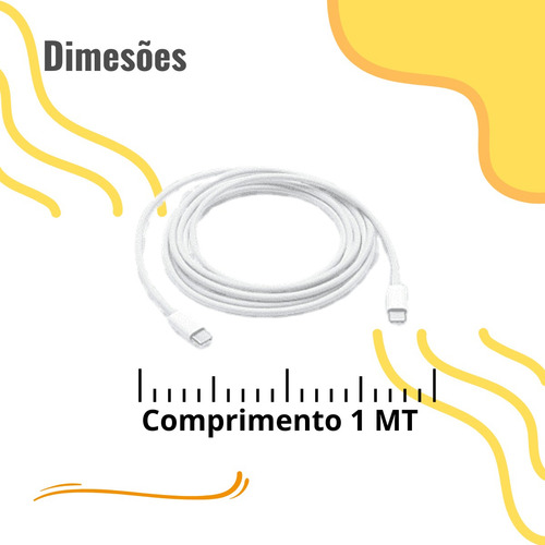 Cabo De Carregador Lightning Ios / Tipo-c Kapbom Kap-333-pd Cor Branco