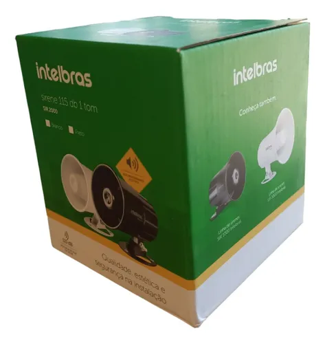 Sirena Para Interior, Un Tono 20w, Sonido 115 Db, Intelbras