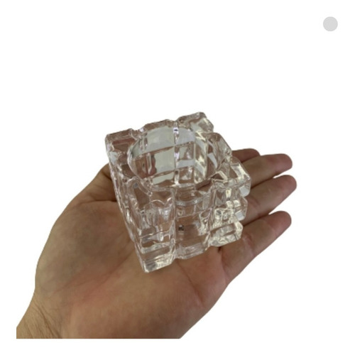Kit 6 Mini Porta Vela Para Rechaud Cristal   Decoração